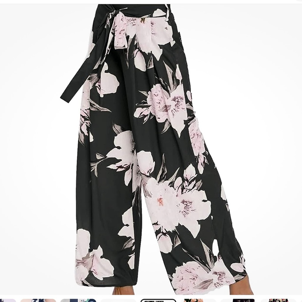 ** NWT TICOSA Palazzo Print Lounge Wide Leg